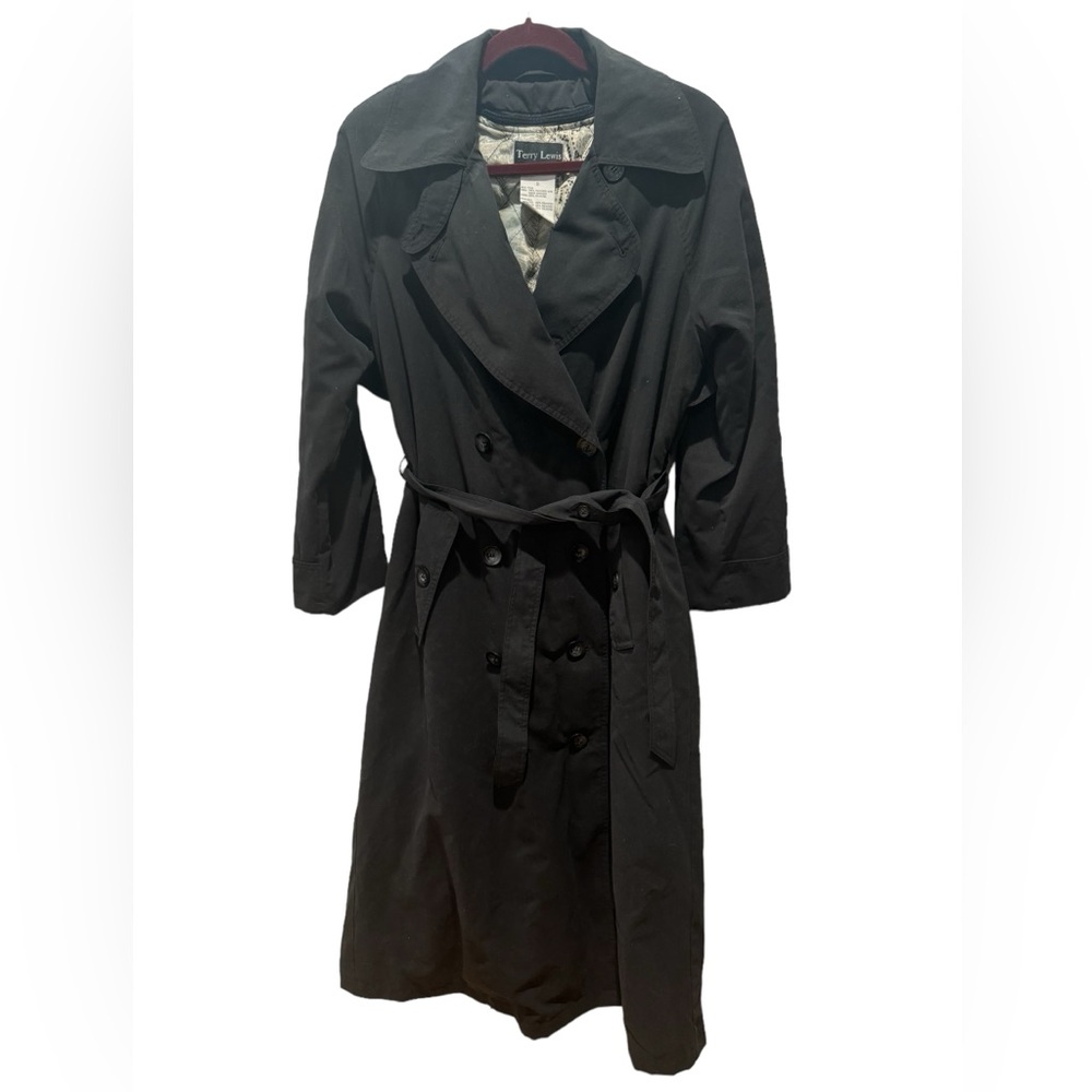 TERRY LEWIS Vintage Trench Raincoat - Picture 1 of 8